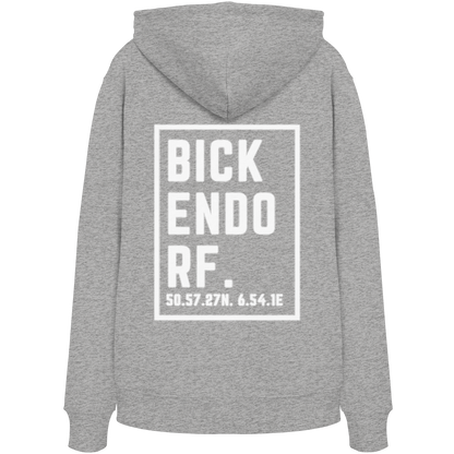 Bickendorf Koordinaten (großer Druck auf dem Rücken) - Organic Hoodie