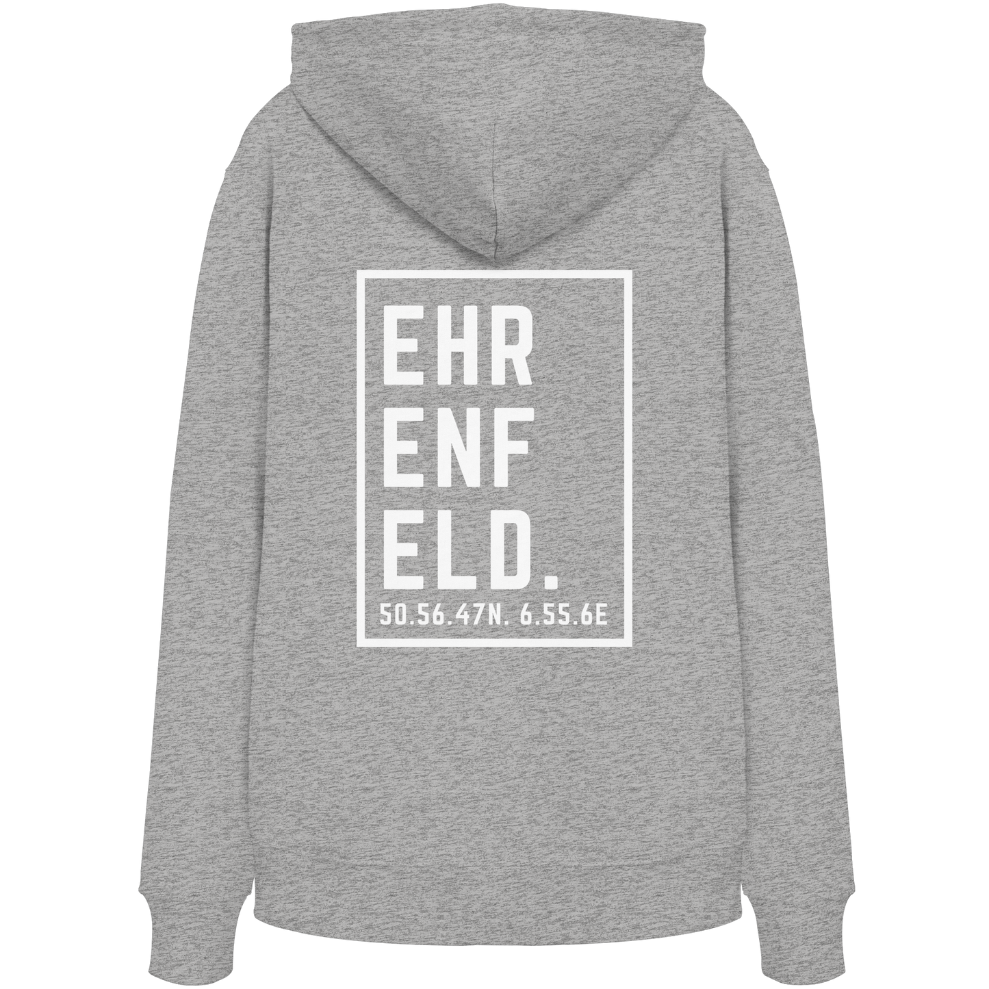 Ehrenfeld Koordinaten (großer Druck auf dem Rücken) - Organic Hoodie