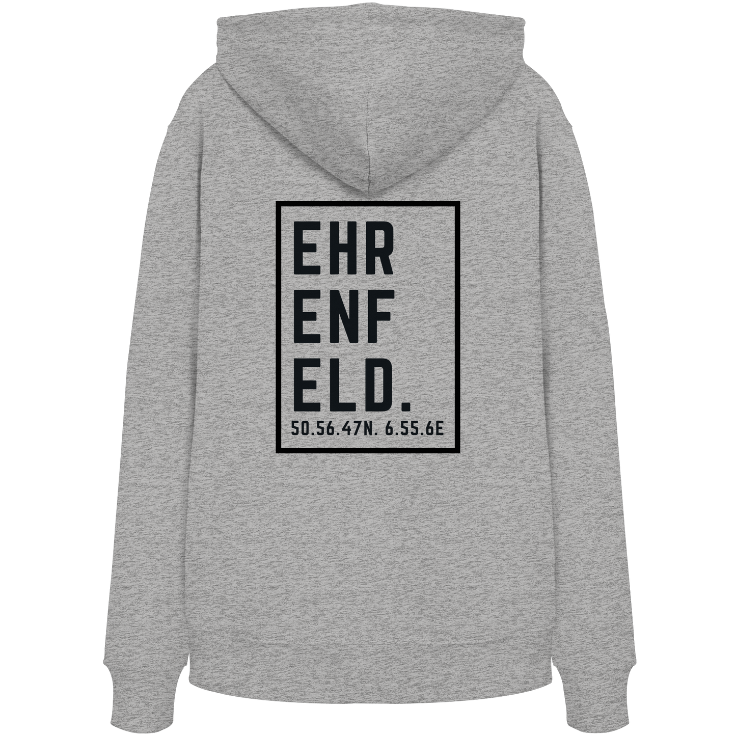 Ehrenfeld Koordinaten (großer Druck auf dem Rücken) - Organic Hoodie