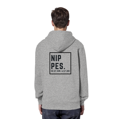 Nippes Koordinaten (großer Druck auf dem Rücken) - Organic Hoodie
