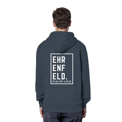 Ehrenfeld Koordinaten (großer Druck auf dem Rücken) - Organic Hoodie