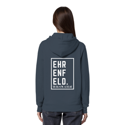 Ehrenfeld Koordinaten (großer Druck auf dem Rücken) - Organic Hoodie