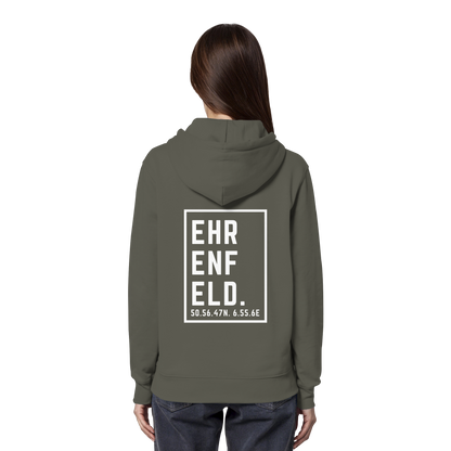 Ehrenfeld Koordinaten (großer Druck auf dem Rücken) - Organic Hoodie