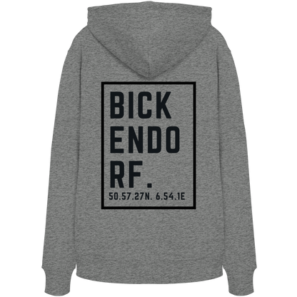 Bickendorf Koordinaten (großer Druck auf dem Rücken) - Organic Hoodie