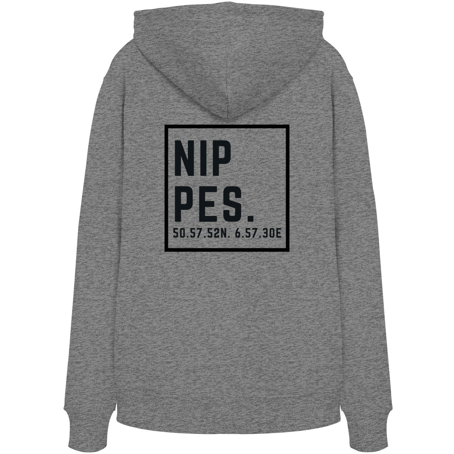 Nippes Koordinaten (großer Druck auf dem Rücken) - Organic Hoodie