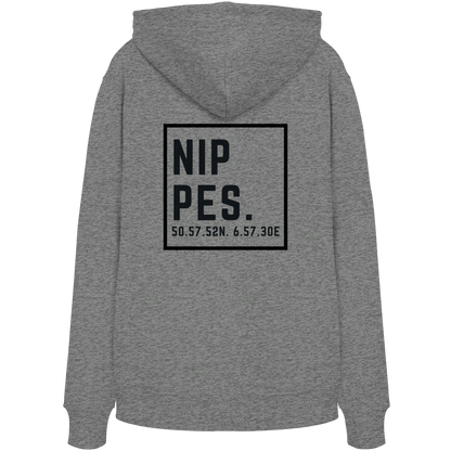 Nippes Koordinaten (großer Druck auf dem Rücken) - Organic Hoodie