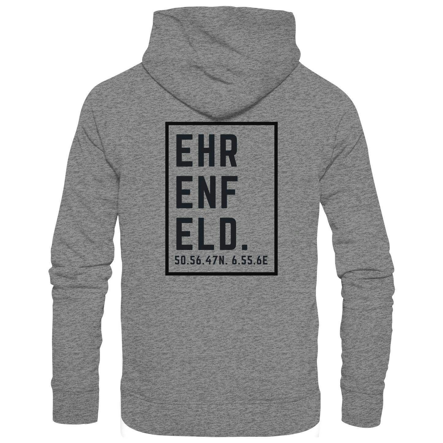 Ehrenfeld Koordinaten (großer Druck auf dem Rücken) - Organic Hoodie