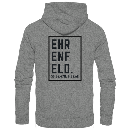 Ehrenfeld Koordinaten (großer Druck auf dem Rücken) - Organic Hoodie