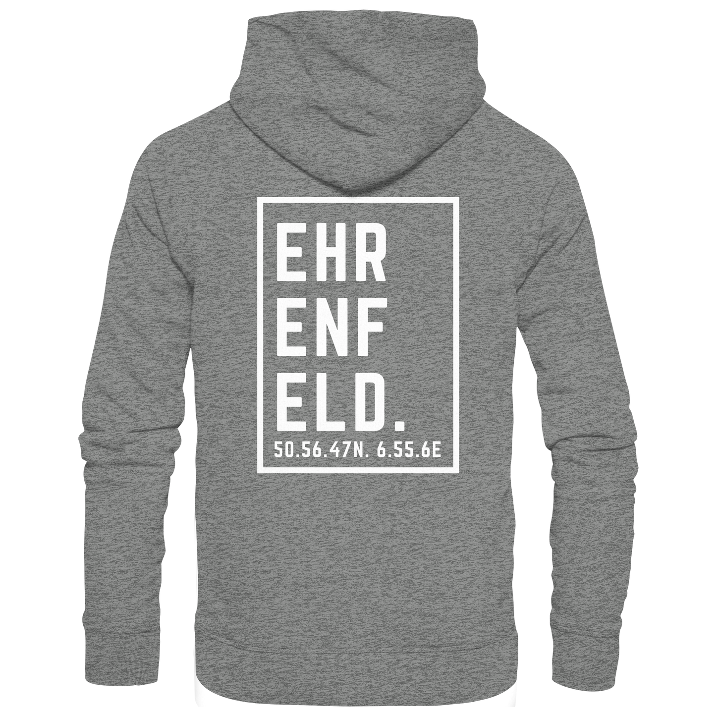 Ehrenfeld Koordinaten (großer Druck auf dem Rücken) - Organic Hoodie
