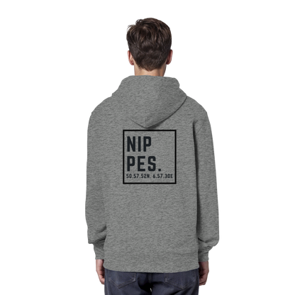 Nippes Koordinaten (großer Druck auf dem Rücken) - Organic Hoodie