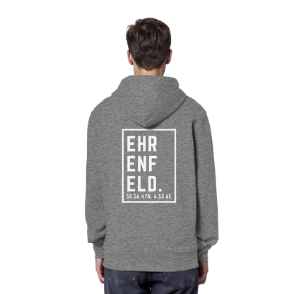 Ehrenfeld Koordinaten (großer Druck auf dem Rücken) - Organic Hoodie