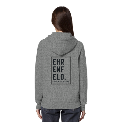 Ehrenfeld Koordinaten (großer Druck auf dem Rücken) - Organic Hoodie