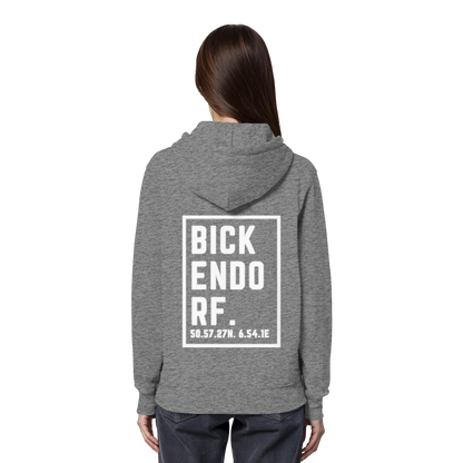 Bickendorf Koordinaten (großer Druck auf dem Rücken) - Organic Hoodie
