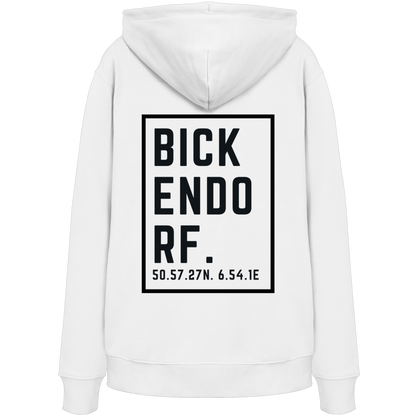 Bickendorf Koordinaten (großer Druck auf dem Rücken) - Organic Hoodie