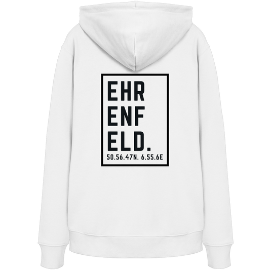 Ehrenfeld Koordinaten (großer Druck auf dem Rücken) - Organic Hoodie