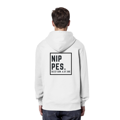 Nippes Koordinaten (großer Druck auf dem Rücken) - Organic Hoodie