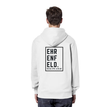 Ehrenfeld Koordinaten (großer Druck auf dem Rücken) - Organic Hoodie