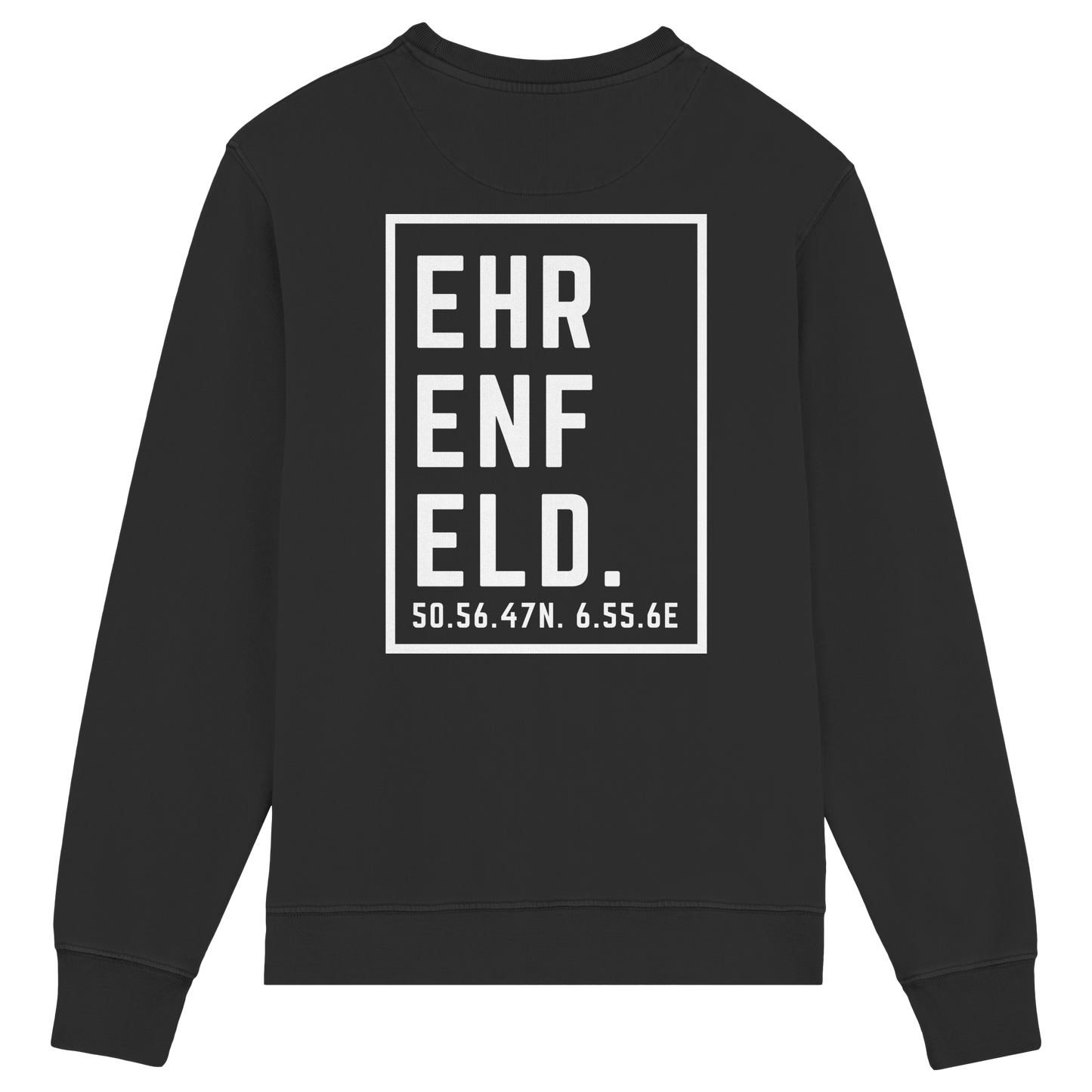 Ehrenfeld Koordinaten (großer Druck auf dem Rücken) - Organic Lightweight Sweatshirt