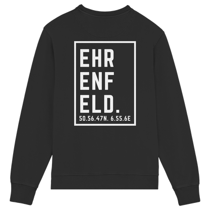 Ehrenfeld Koordinaten (großer Druck auf dem Rücken) - Organic Lightweight Sweatshirt