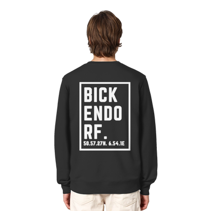 Bickendorf Koordinaten (großer Druck auf dem Rücken) - Organic Lightweight Sweatshirt