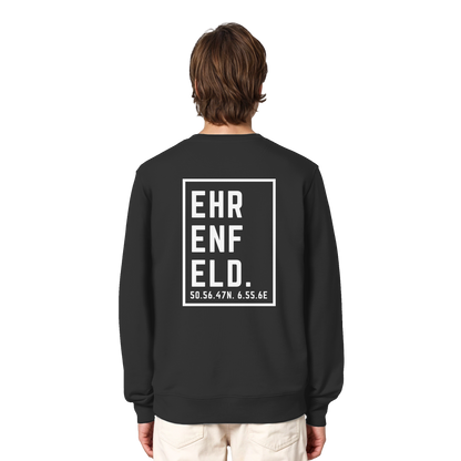 Ehrenfeld Koordinaten (großer Druck auf dem Rücken) - Organic Lightweight Sweatshirt