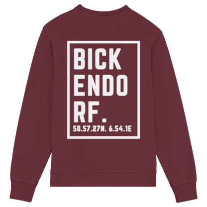 Bickendorf Koordinaten (großer Druck auf dem Rücken) - Organic Lightweight Sweatshirt