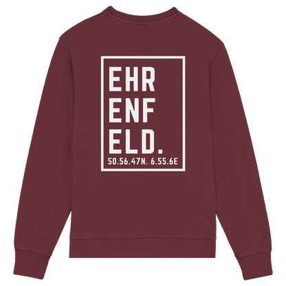 Ehrenfeld Koordinaten (großer Druck auf dem Rücken) - Organic Lightweight Sweatshirt