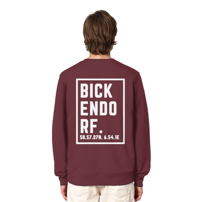 Bickendorf Koordinaten (großer Druck auf dem Rücken) - Organic Lightweight Sweatshirt