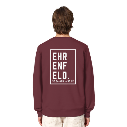 Ehrenfeld Koordinaten (großer Druck auf dem Rücken) - Organic Lightweight Sweatshirt