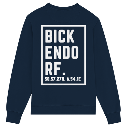 Bickendorf Koordinaten (großer Druck auf dem Rücken) - Organic Lightweight Sweatshirt
