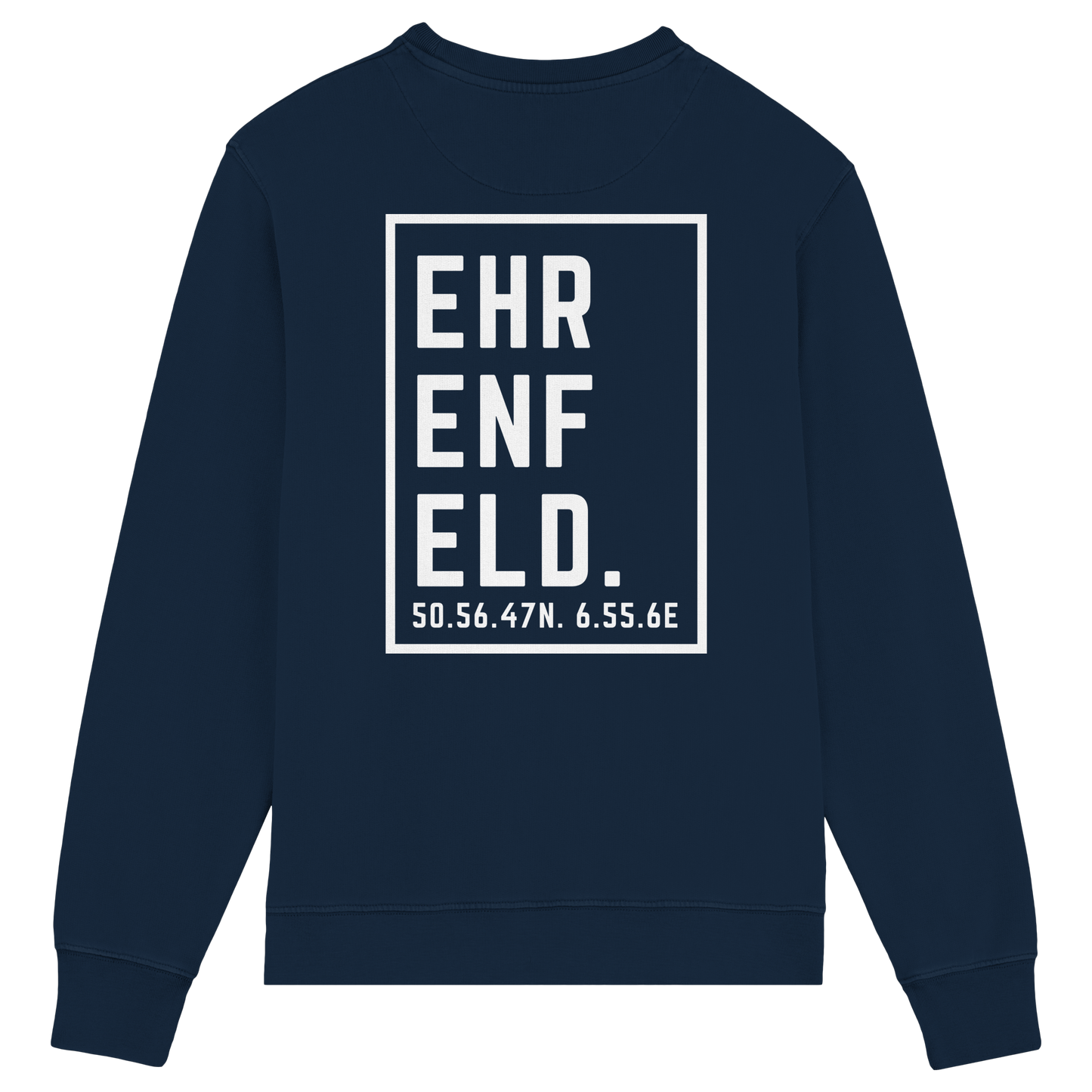 Ehrenfeld Koordinaten (großer Druck auf dem Rücken) - Organic Lightweight Sweatshirt