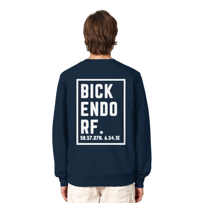 Bickendorf Koordinaten (großer Druck auf dem Rücken) - Organic Lightweight Sweatshirt