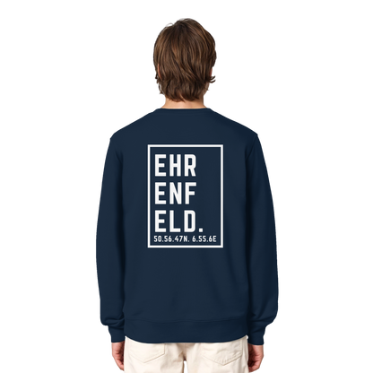 Ehrenfeld Koordinaten (großer Druck auf dem Rücken) - Organic Lightweight Sweatshirt