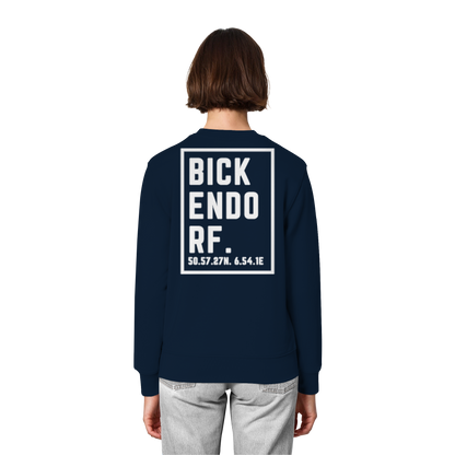 Bickendorf Koordinaten (großer Druck auf dem Rücken) - Organic Lightweight Sweatshirt