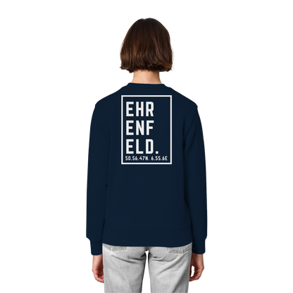 Ehrenfeld Koordinaten (großer Druck auf dem Rücken) - Organic Lightweight Sweatshirt