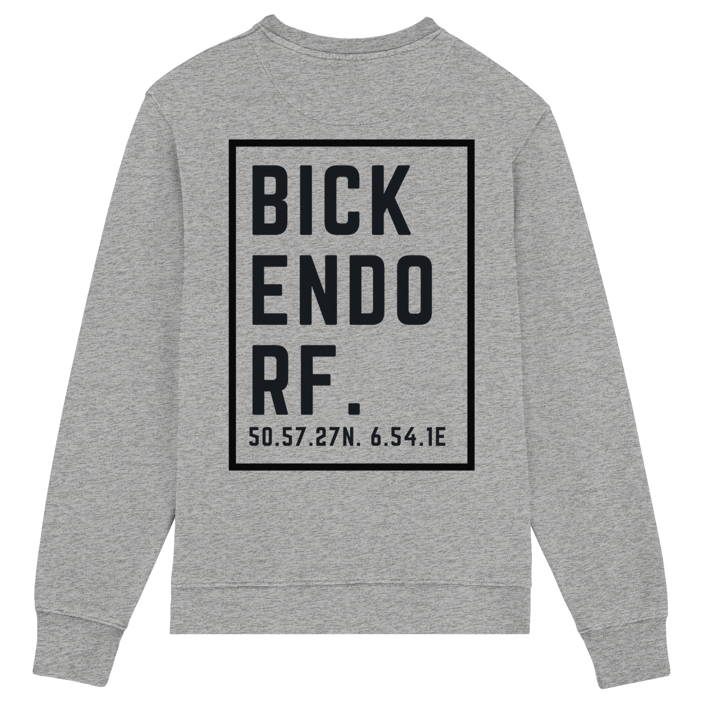 Bickendorf Koordinaten (großer Druck auf dem Rücken) - Organic Lightweight Sweatshirt