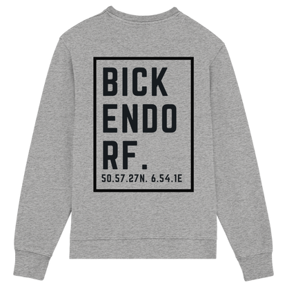 Bickendorf Koordinaten (großer Druck auf dem Rücken) - Organic Lightweight Sweatshirt