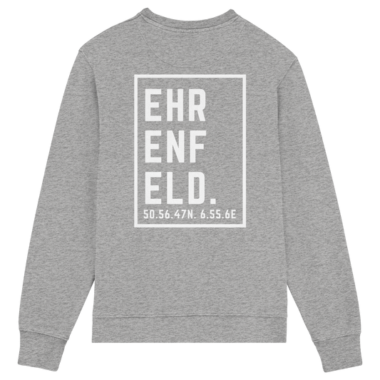 Ehrenfeld Koordinaten (großer Druck auf dem Rücken) - Organic Lightweight Sweatshirt