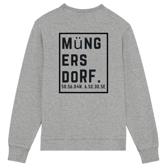 Müngersdorf Koordinaten (großer Druck auf dem Rücken) - Organic Lightweight Sweatshirt