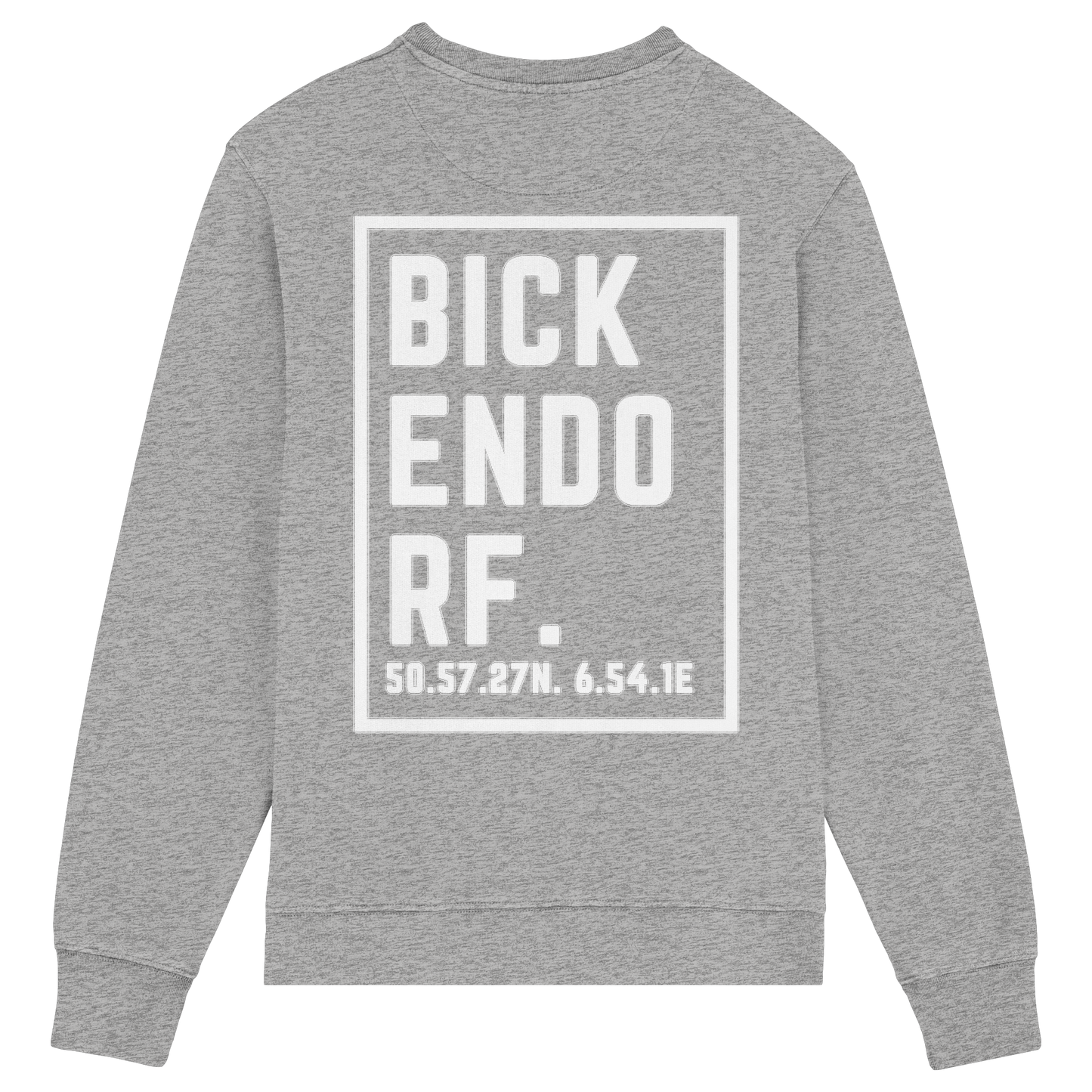 Bickendorf Koordinaten (großer Druck auf dem Rücken) - Organic Lightweight Sweatshirt