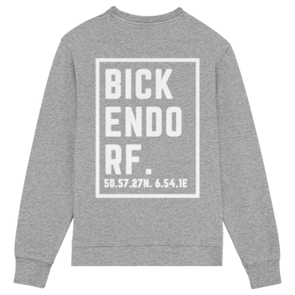 Bickendorf Koordinaten (großer Druck auf dem Rücken) - Organic Lightweight Sweatshirt