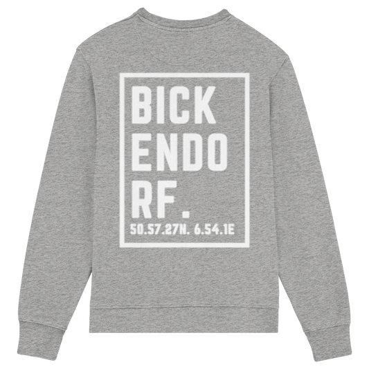 Bickendorf Koordinaten (großer Druck auf dem Rücken) - Organic Lightweight Sweatshirt