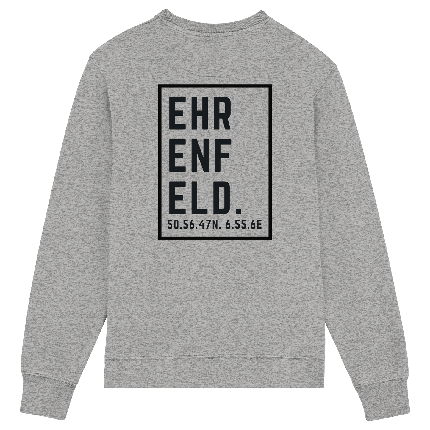 Ehrenfeld Koordinaten (großer Druck auf dem Rücken) - Organic Lightweight Sweatshirt