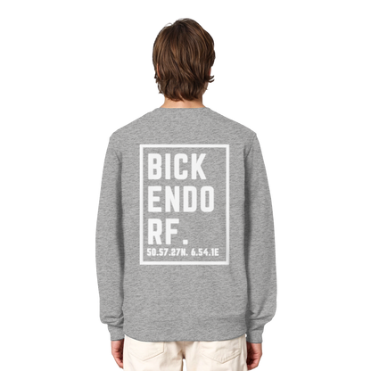 Bickendorf Koordinaten (großer Druck auf dem Rücken) - Organic Lightweight Sweatshirt