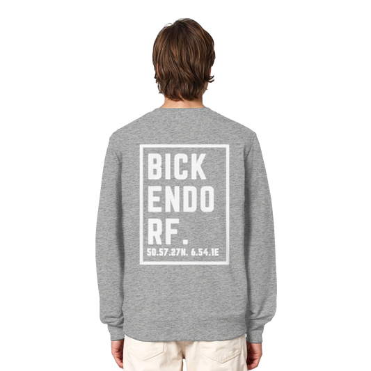 Bickendorf Koordinaten (großer Druck auf dem Rücken) - Organic Lightweight Sweatshirt