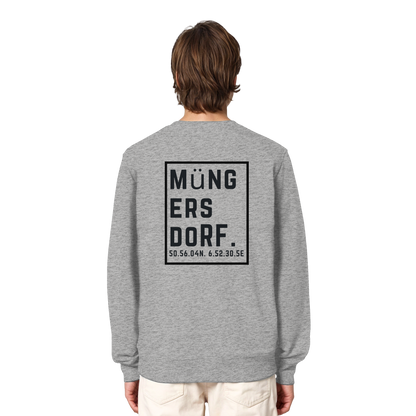 Müngersdorf Koordinaten (großer Druck auf dem Rücken) - Organic Lightweight Sweatshirt