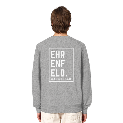 Ehrenfeld Koordinaten (großer Druck auf dem Rücken) - Organic Lightweight Sweatshirt