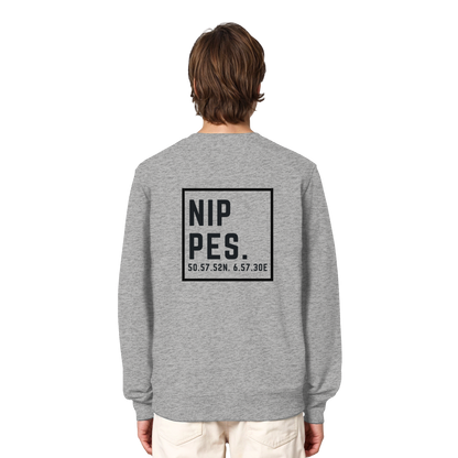 Nippes Koordinaten (großer Druck auf dem Rücken) - Organic Lightweight Sweatshirt