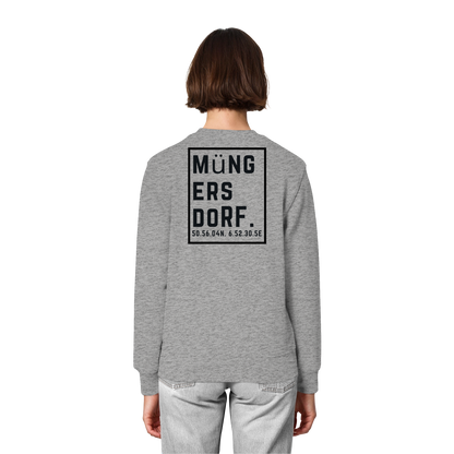 Müngersdorf Koordinaten (großer Druck auf dem Rücken) - Organic Lightweight Sweatshirt