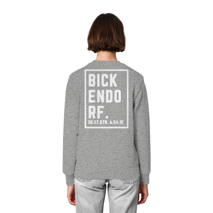 Bickendorf Koordinaten (großer Druck auf dem Rücken) - Organic Lightweight Sweatshirt